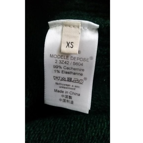 OLD Celine by Phoebe Philo - Green Cashmere Knit Sweater - Picture 8 of 11